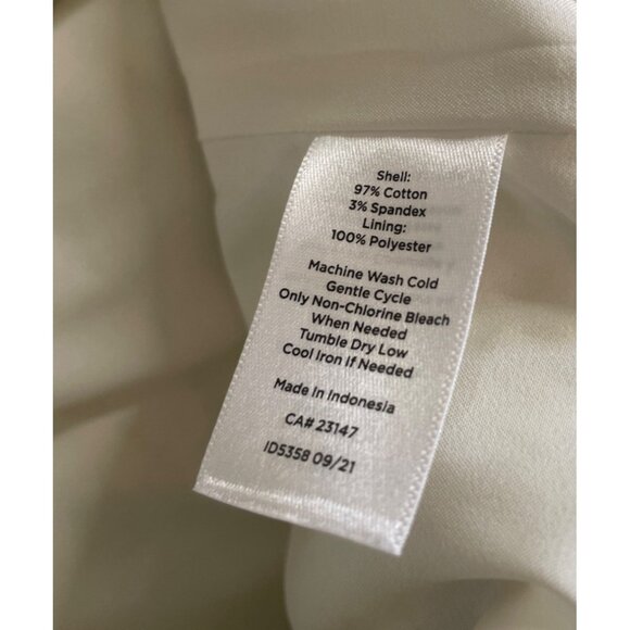 Talbots Textured Lemon Print Cotton Spandex Lined Pencil Skirt Womens Size 16 - Picture 8 of 8